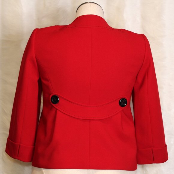 Liz Claiborne Red Blazer Suit Jacket - Picture 3 of 6